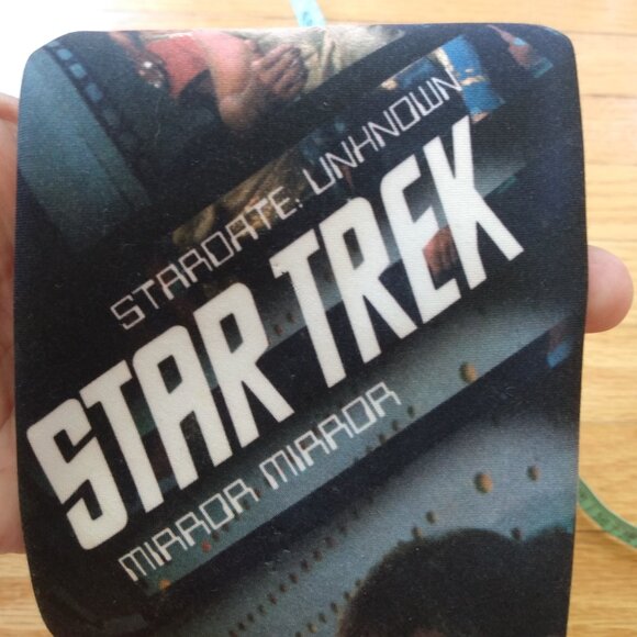 Vintage 90s Star Trek Tie Necktie Ralph Marlin Spock Captain Kirk Bones Uhura - Picture 13 of 14